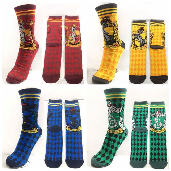 

cartoon malfoy weasley hermione school cute fashion long casual dress skateboard socks colorful stockings friends gift, Red;black