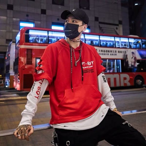 

mens hoodies male casual sweatshirts men red black white color sweatshirt 2020 spring autumn fashion