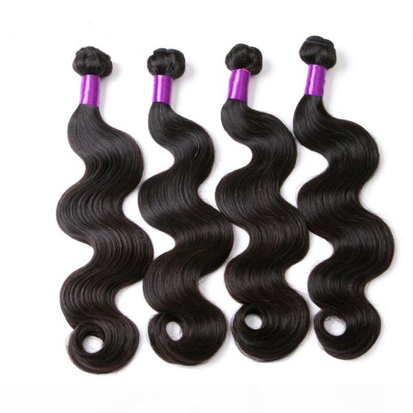 

zhifan 100% brand new real природные бразильские наращивание волос 8-30inch black body wave волос набухает для женщин