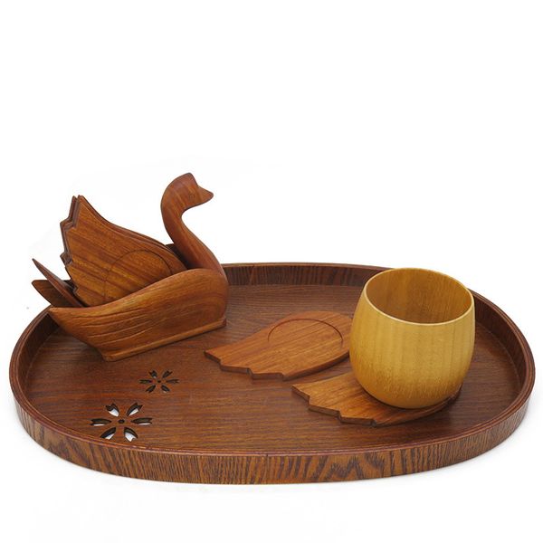 

wood tea plates oval dinner plate fruit dishes dim sum food dinner launch candy coffee tray tea serving trays