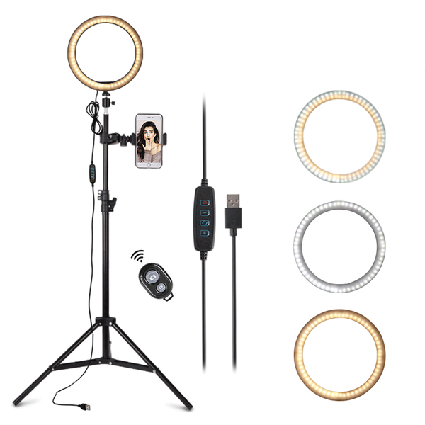

flash heads 10inch led selfie ring light with stand studio pography lighting po ringlight fill tripod for smartphone makeup