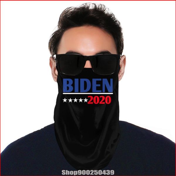 

biden 2020 2 bandanas bandana scarf diy мужские шарфы головные уборы ветрозащитные balaclava на открытом воздухе шеи бандана животное печать, Black