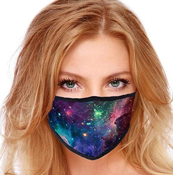 

shark teen adults face starry mask prints sky mouth covers anti dust windproof