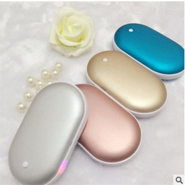 

home heaters colorful cobblestone hand warmer portable 4000mah power bank 50-60 degrees 3 gears temperature adjust mobile phone charger1