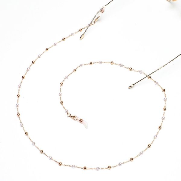 

luxury pearl gold color eyeglass chain holders beaded sunglass strap for women fashion glasses chain non slip neck strap rope h jlldvh