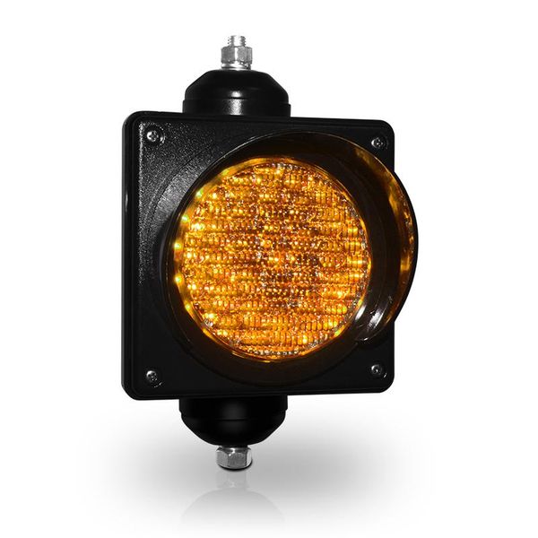 

4inch one unit flicker yellow led signal traffic light