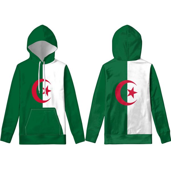 

algeria hoodie custom made name number dza sweatshirt islam diy arabic algerie arab print text word flag p clothing