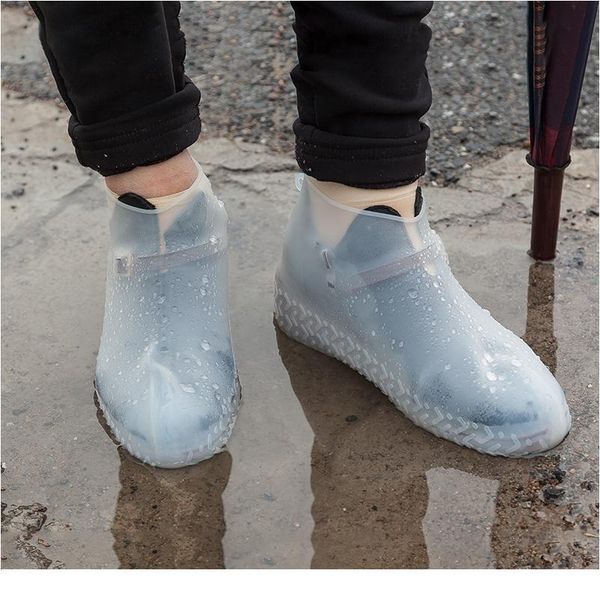 

a pair of sile waterproof shoe covers portable non-slip wear-resistant thickening outdoor hiking shoe covers ra jllddq