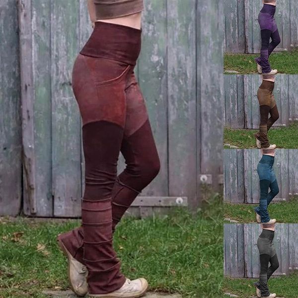 

women high waist pants elastic stretchy casual pants warm flared trousers -opk y200418, Black;white