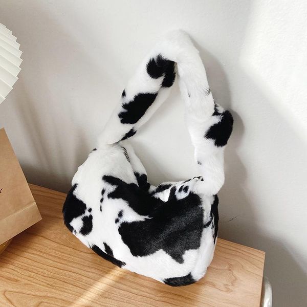 

shoulder bags online celebrity small bag women fall/winter 2021 fashion underarm plush chain messenger mao