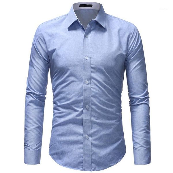 

men shirt camisa masculina 2020 spring autumn new long sleeve cotton dress shirt male formal business men social shirts1, White;black