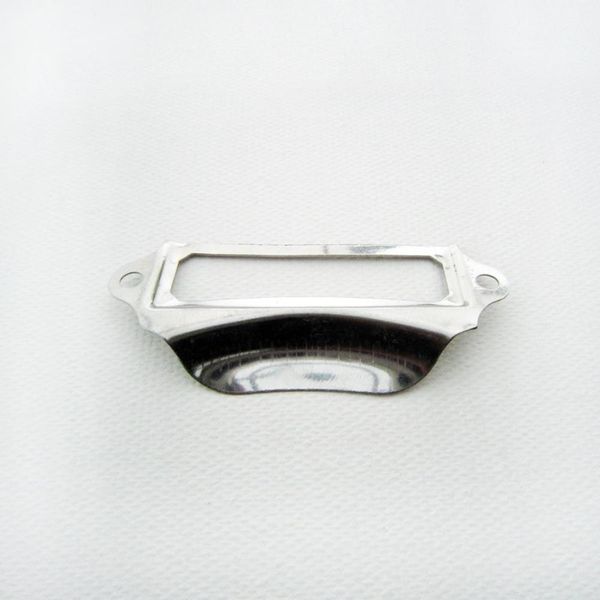 

12шт brass vintage серебристых металлической мебель кабинет ящик этикетка прицепной рамка ручка имя файл карта тэг держатель 28x69mm bbyikr