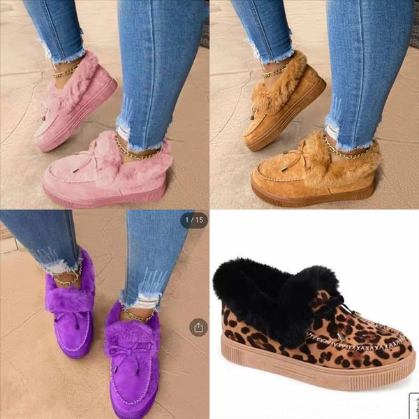 

ulait fashion snow boots women soft home flat slippers mop warm fashion cotton plus velvet winter cotton woman yarn house shoes floor, Black