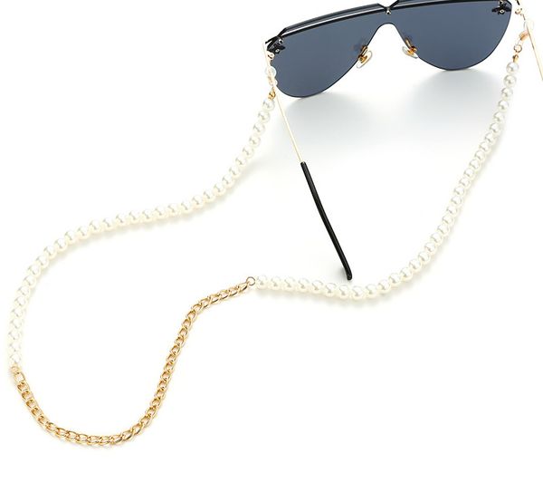 Collana di corda per occhiali anti-goccia per occhiali da vista con catena di occhiali da sole in metallo Accessori moda di collegamento 12 pezzi / lotto Commercio all'ingrosso