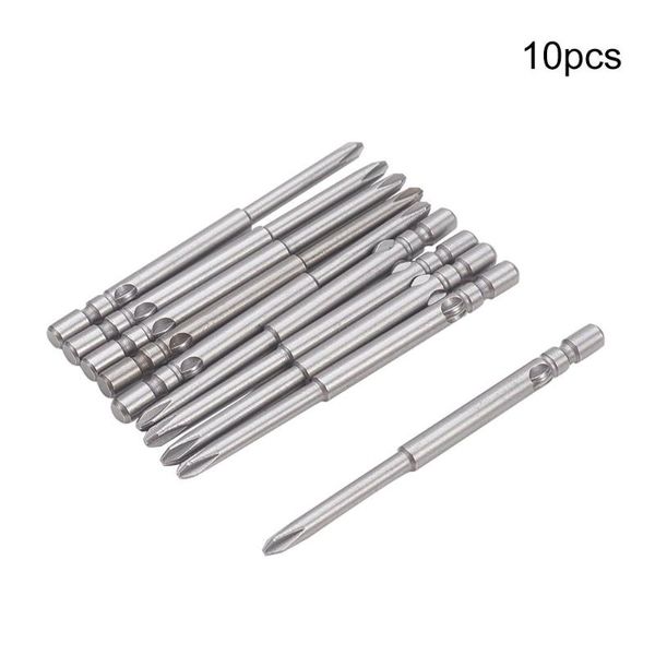 

new 10pcs 60mm screwdriver bits 4mm shank dia round shank magnetic bits 1.6ph00 2.5ph0 2.5ph1 2ph0 3ph0 3ph1 4ph1 4ph2