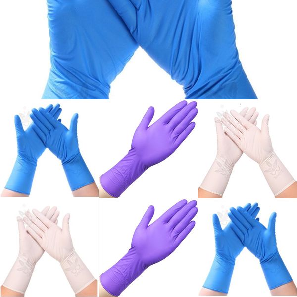 

extended 50pcs nitrile thicken rubber disposable food gloves for industrial r z6twacn