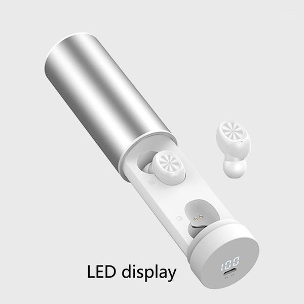 

portable bluetooth headset wireless sports headset extra long standby duration intelligent fingerprint touch led display1