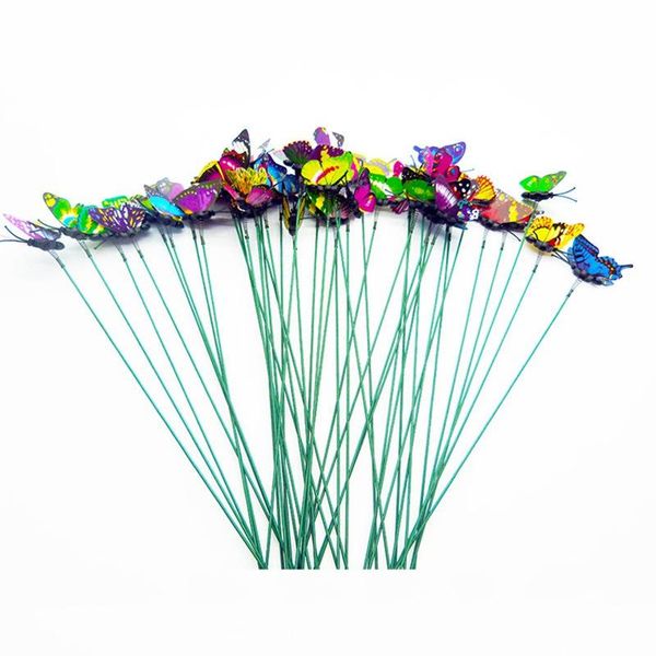 

10 искусственная бабочка одно- и двойное руководство рождественские украшения дома аксессуары свадьба diy подарочные ремесла украшения bbypu