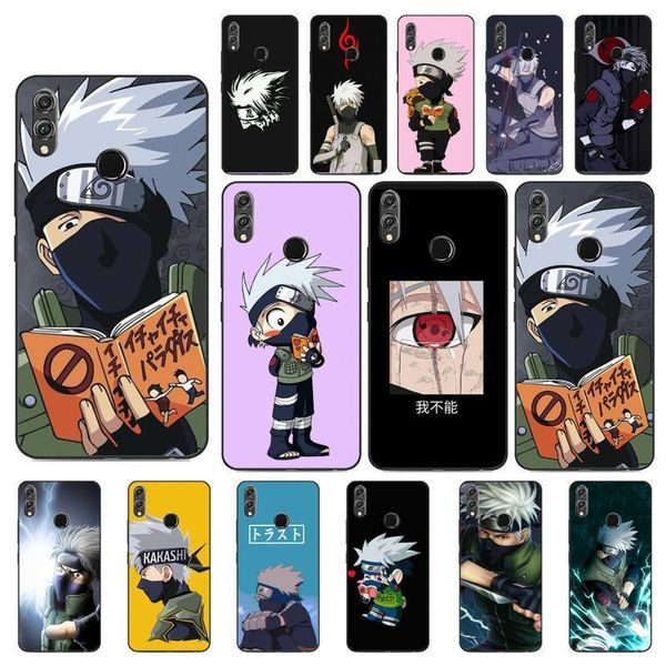 

yndfcnb anime naruto kakashi soft phone cover for huawei honor 8x 8a 9 10 20 lite 30pro 7c 7a 10i 20i