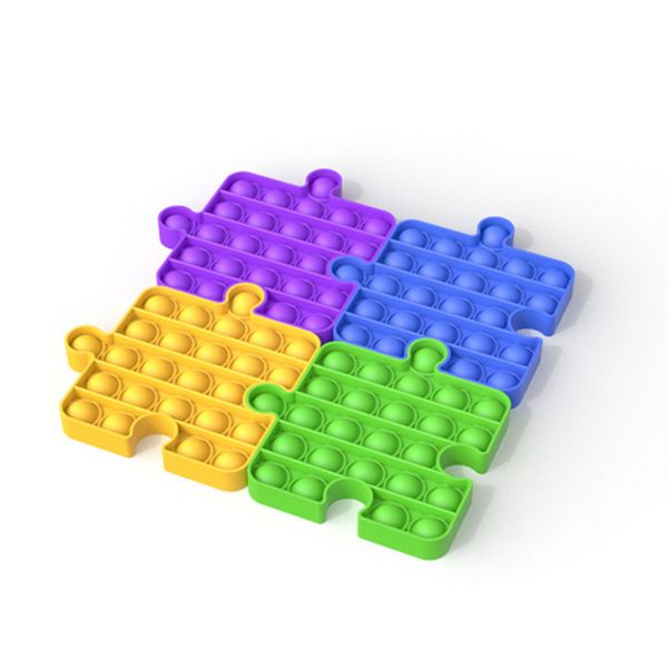 

kids building block push bubble pop it fidget sensory toy for table game stress reliever squeezy funny antistress toys gifts g20104