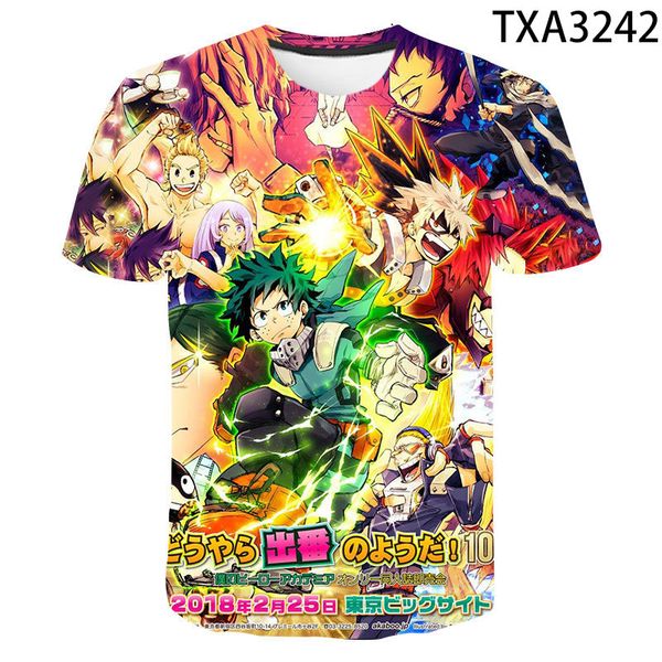 

boy girl my hero academia boku no hero academia cool 3d print shirts harajuku comics horror men clothing