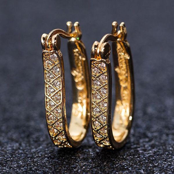 

dangle & chandelier shining luxury drop earrings for women love always trendy small hoop cz jewelry birthday fine gift accessories, Silver