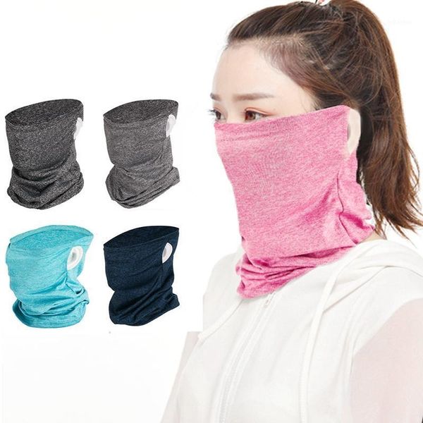 Cor sólida ao ar livre ciclismo respirável poliéster capa bandana windproof poeira cool cachecol envoltório esportes headband tampões máscaras