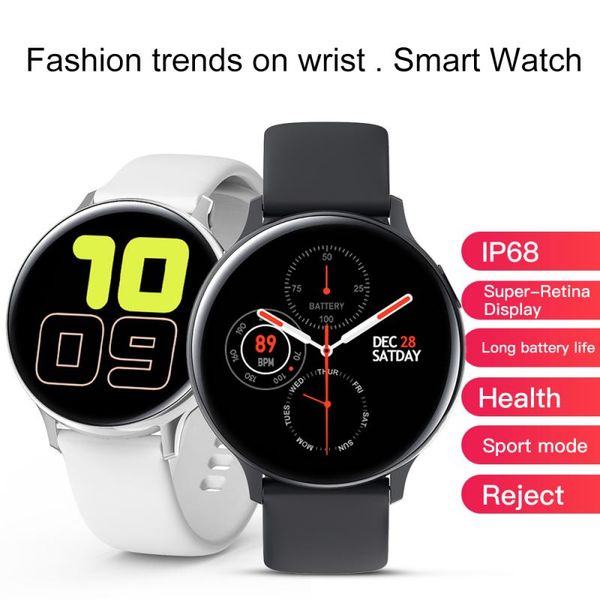 

s20 watch active heart 44mm smart watch ip68 waterproof real rate 2 smart shipping drop watches asxbt, Slivery;brown