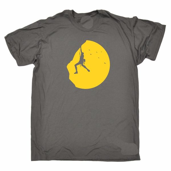 

sport new 2019 fashion for tall and big men rock t-shirt climber sunset adrenaline addict fathers day gift clim bmetal t shirt