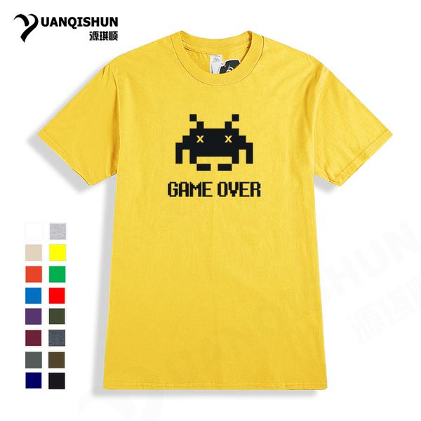 

game over boy 8 bit video game classic nostalgic game 16colors short sleeves tee hooded sweatshirt hoodie men t shirt