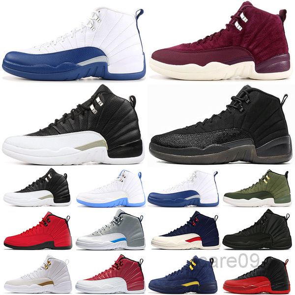 

new 12 12s jumpman basketballs shoes black dark concord sunrise reverse flu game university gold cny bulls gym red mens sneakers bbg5