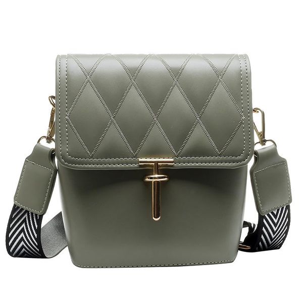 

quilted women's bags 2020 with chain green leather messenger cross body famous fashion