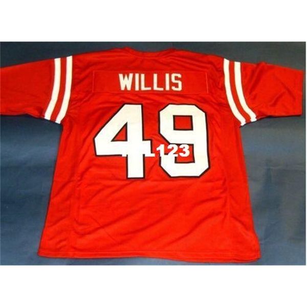 

3421 custom #49 patrick willis custom mississippi rebels college jersey size s-4xl or custom any name or number jersey, Black