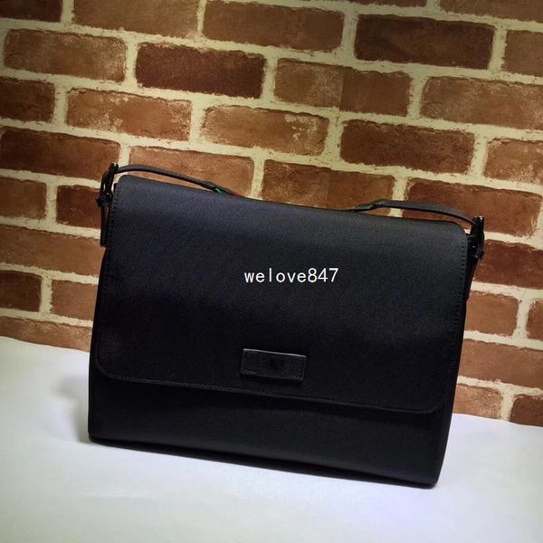 

brand 2019 fashion classic new designer men's leather courier bag cross-body pack school satchel shoulder bag briefcase qynf wp75g