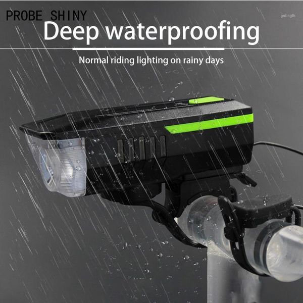 

bike lights probe shiny waterproof led lamp bicycle front head light or rear safety set a7171