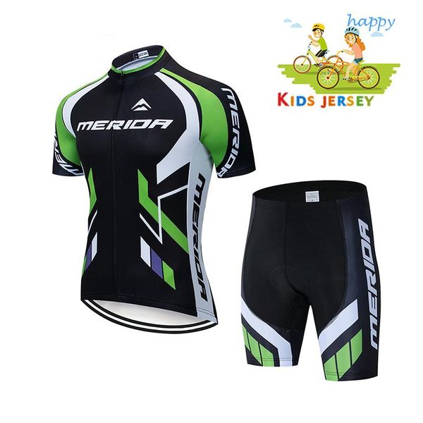 

2020 children's cycling jersey wear clothing set jersey short sleeve suit road bike wear racing clothes quick dry, Black;blue