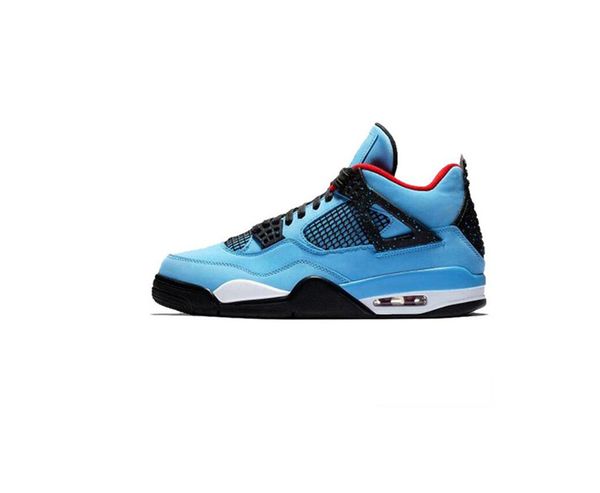 

air 4 retro bred men shoes original high sneakers shoes men women d24806, Black