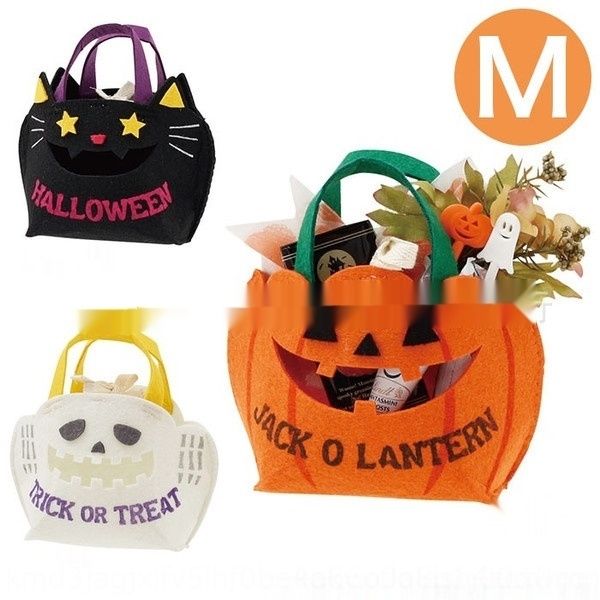 

bkoqx non-woven halloween ghost gift felt candy packaging packing bag japanese ornament non-wovenbag cloth dessert biscuit pumpkin non-woven