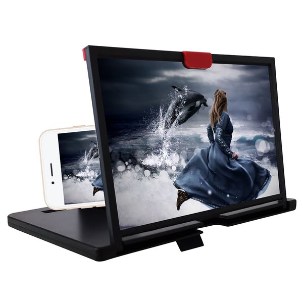 

12inch 3d hd enlarger держатель кронштейн для рабочего проектор для фильмов подарки портативный видео усилитель экрана мобильного телефона m