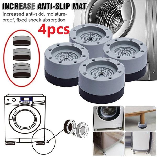

bath mats 4pcs anti-slip washing machine feet table fashion universal fixed refrigerator non-slip creative bed noise-reducing