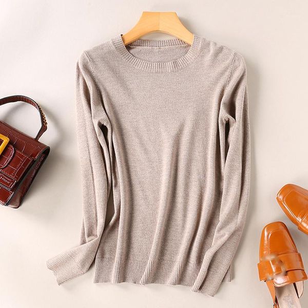 

sweater women 2020 autumn winter new korean women sweater all-match long sleeved shirt slim o-neck female thread tight pullover1, White;black