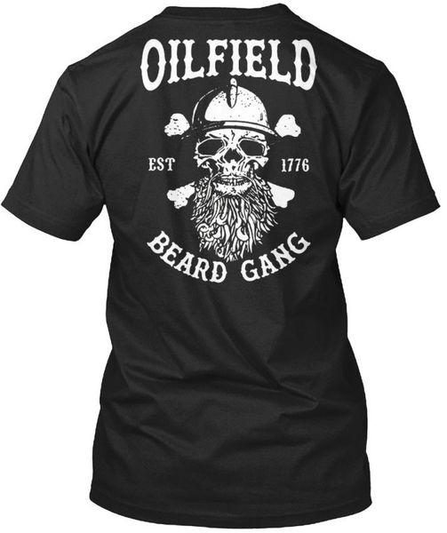 

sport mens t shirts fashion 2019 rude tee round neck oilfield beard gang - est.1776 standard printing shirt