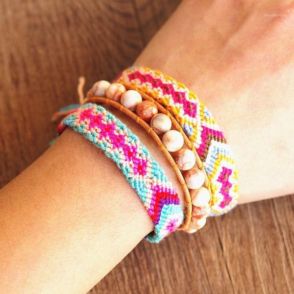 

3pcs/set 8mm stone strand beaded charms bracelet lucky bohemia leather bracelet set for women boho party gift handmade jewelry1, Golden;silver