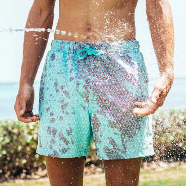 

magic color changing swim shorts men quick dry water discoloration surfing board shorts swimwear trunks beach bathing suit1