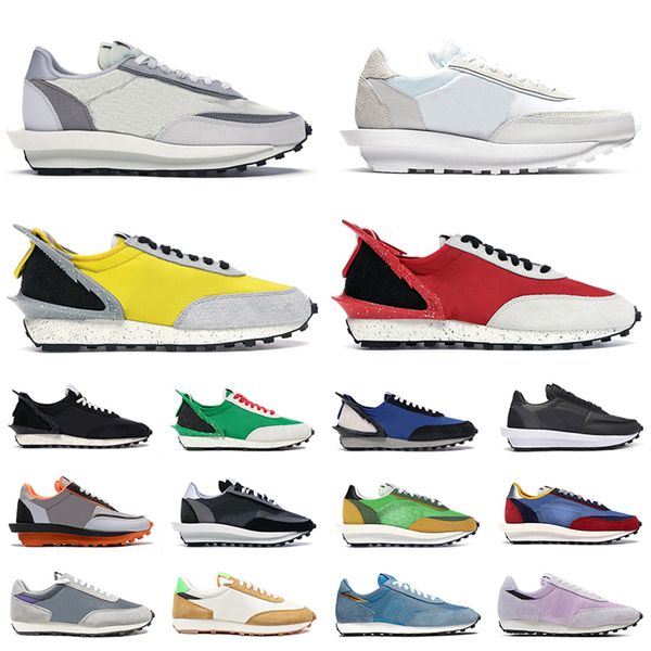 

2020 new outdoor waffle daybreak men women running shoes undercover black white nylon varsity blue mens trainers sports sneakers 36-45