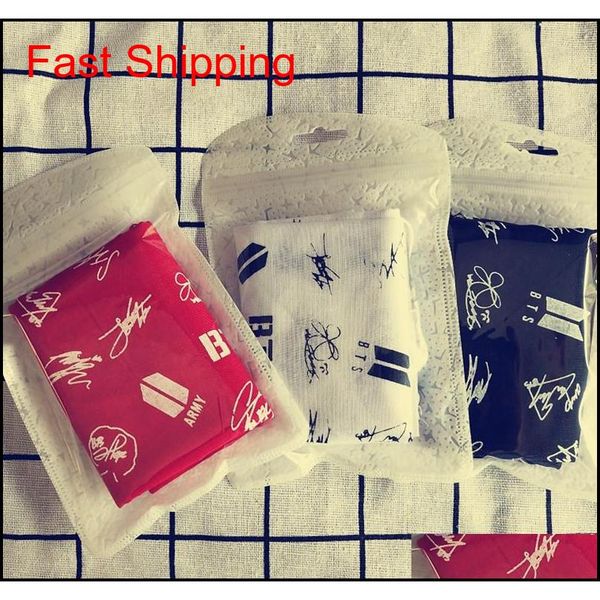 

bts kpop bangtan boys bt21 handkerchiefs novelty girls bts sign logo scarf hip-hop headcloth qylgzw bde_home, Blue;white