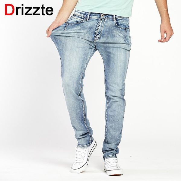 

drizzte brand mens jeans trendy stretch blue grey denim men slim fit jeans trousers pants only size 301