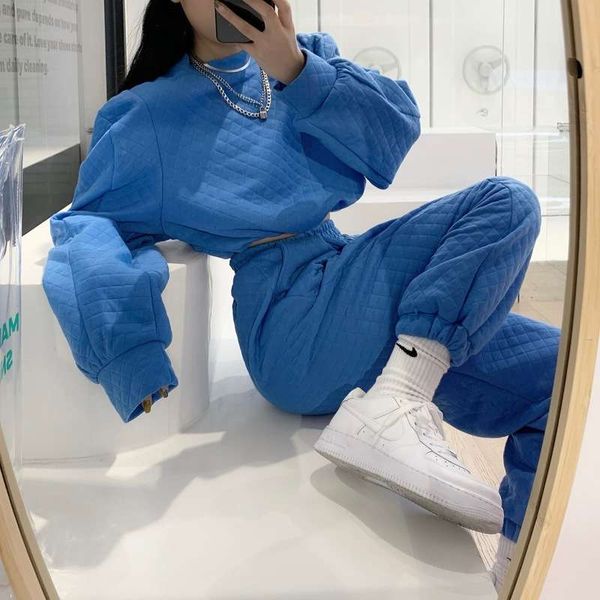

sports leisure suit women's new style sanitary clothes in autumn and winter 2020, Gray