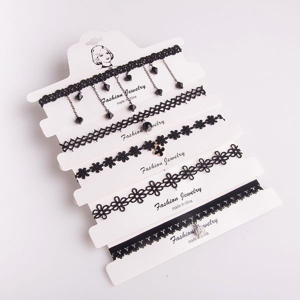

ring female short collar summer with chain soft sister korean women's neck necklace clavicle, Silver