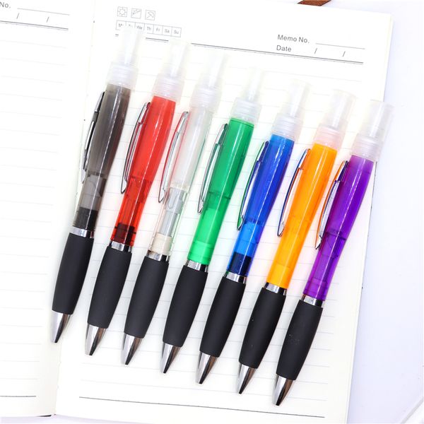 

spray pen ballpoint pen plastic spray perfume ballpoint alcohol spray pen 7 colors office supplies 2 o2